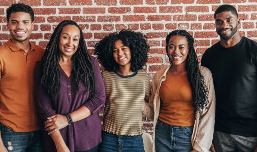 Happy African American people